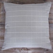 Windowpane Light Grey Cushion 55x55cm